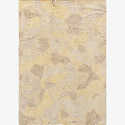 John Lewis Louis De Poortere Coral Rug, Yellow Hippy