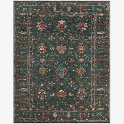 John Lewis Gooch Oriental Sultani Rug, Green, L233 x W176 cm