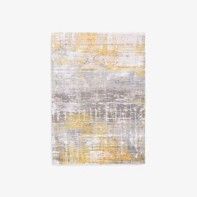 John Lewis Louis De Poortere Streaks Sea Bright Sunny Rug, Gold