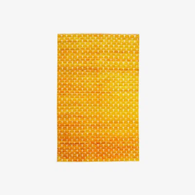 John Lewis Luke Irwin Hand Knotted Patterned Sari Silk Rug, Saffron