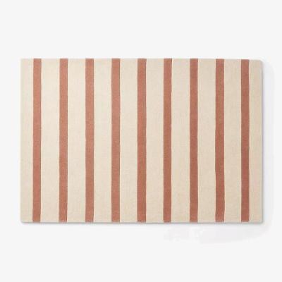 John Lewis Great Little Trading Co Natural Stripe Wool Rug, 180 x 120cm