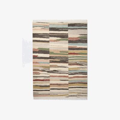 John Lewis John Lewis Abstract Stripe Wool Rich Rug, Multi