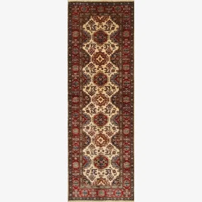John Lewis Gooch Oriental Supreme Kazak Runner Rug, Beige, L220 x W74 cm