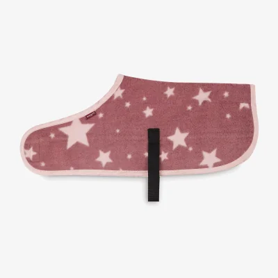 John Lewis LeMieux Star Fleece Rug, Orchid