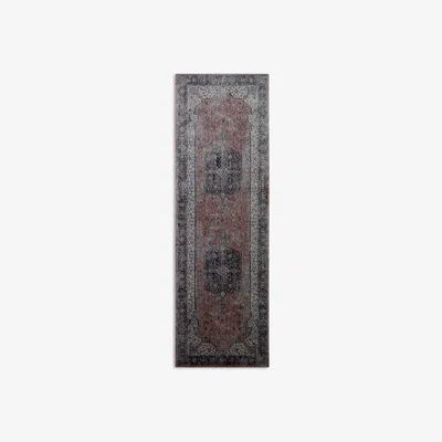 John Lewis John Lewis & Partners Multi Medallion Runner, Red, L240 x W80 cm