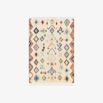 John Lewis Gooch Luxury Hand Knotted Azilal Diamond Berber Style Rug, L180 x W120 cm