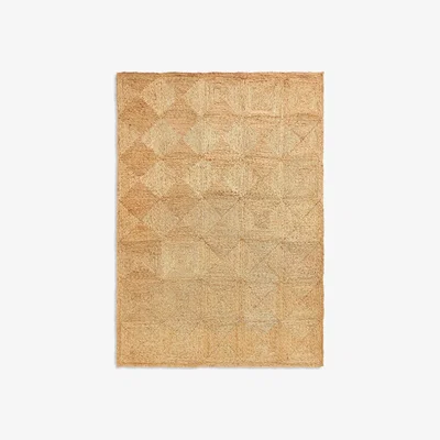 John Lewis John Lewis Diamond Jute Rug, Neutral, L180 x W120 cm