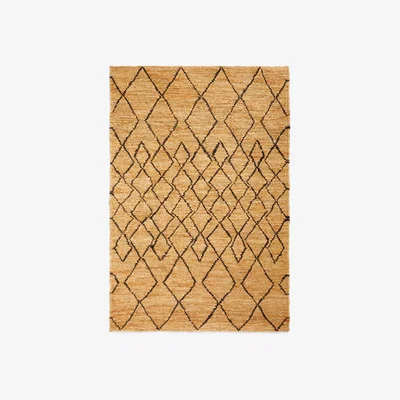John Lewis John Lewis & Partners Jute Diamonds Rug, Multi, L180 x W120 cm