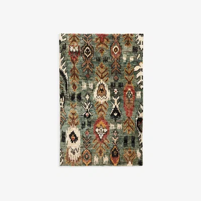 John Lewis John Lewis & Partners Ikat Jute Rug, Green, L180 x W120 cm