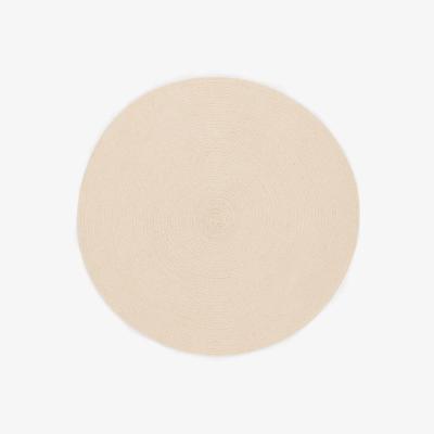 John Lewis little home at John Lewis Natural Cotton Round Rug, Dia. 90cm