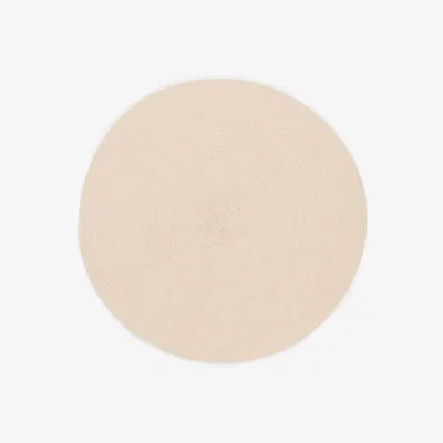 John Lewis little home at John Lewis Natural Cotton Round Rug, Dia. 90cm