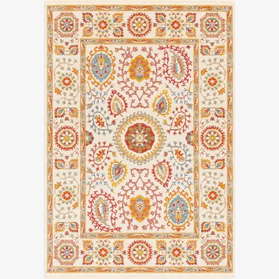 John Lewis Gooch Luxury Hand Knotted Afghan Sultani Rug, Neutral, L240 x W170 cm
