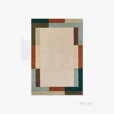 John Lewis John Lewis Origin Modern Border Pure Wool Rug, Multi