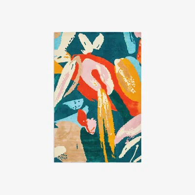 John Lewis John Lewis Abstract Painterly Floral Rug, Multi