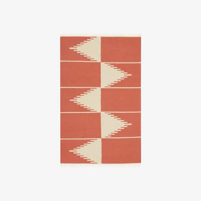 John Lewis John Lewis & Partners Edge Rug, Terracotta