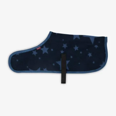 John Lewis LeMieux Star Fleece Rug, Atlantic