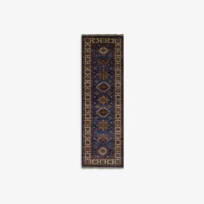 John Lewis Gooch Oriental Kazak Supreme Rug, Blue/Multi, L260 x W82 cm