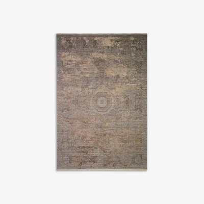 John Lewis Gooch Luxury Distressed Medallion Rug, L230 x W160 cm, Camel Gold