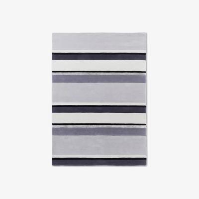 John Lewis Laura Ashley Eaton Stripe Rug, Grey/Multi