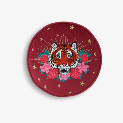 John Lewis Skinnydip Tiger Round Rug, Red