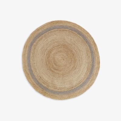 John Lewis John Lewis & Partners Jute Border Rug, Dia. 180 cm