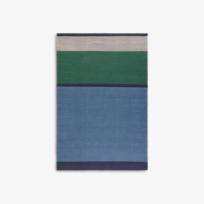 John Lewis John Lewis Colour Block Stripe Indoor/Outdoor Rug, Blue, L180 x W120 cm