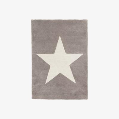 John Lewis little home at John Lewis Star Children's Rug, Grey, L100 x W70cm