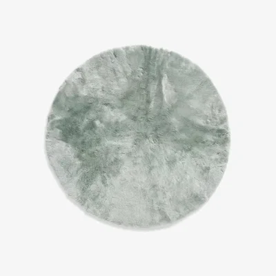 John Lewis John Lewis Round Tummy Time Sheepskin Rug, 80 x 80cm