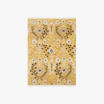 John Lewis John Lewis Geometric Floral Hand Knotted Rug, Mustard, L240 x W170 cm