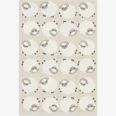 John Lewis Ruggable Sleepy Sheep Rug, Multi