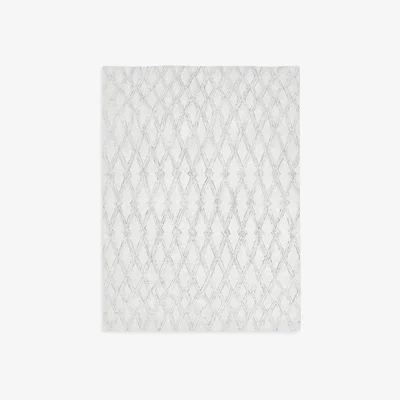 John Lewis west elm Hazy Lattice Rug, Neutral, L244 x W152 cm