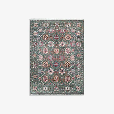 John Lewis Gooch Oriental Sultani Rug, L297 x W297 cm, Green