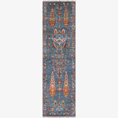 John Lewis Gooch Oriental Pictorial Runner Rug, Blue, L243 x W70 cm