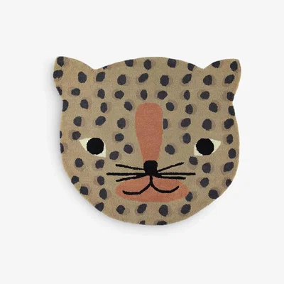 John Lewis OYOY MINI Leopard Rug, Brown, L84 x W94cm