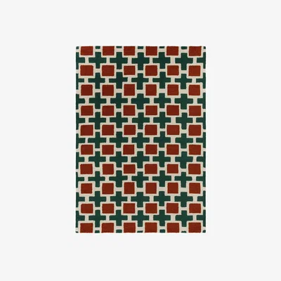 John Lewis Scion Hatch Pure Wool Rug, Rust