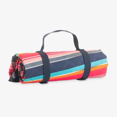 John Lewis Beau & Elliot Striped Round Picnic Rug, 142cm, Multi