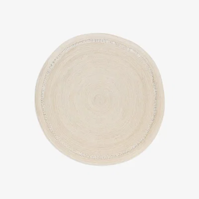 John Lewis John Lewis Lattice Lace Jute Rug, Neutral, Dia. 180 cm