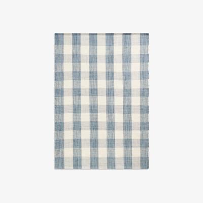 John Lewis John Lewis Gingham Check Rug, Green, L180 x W120 cm