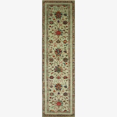 John Lewis Gooch Oriental Sultani Runner Rug, Green, L293 x W83 cm