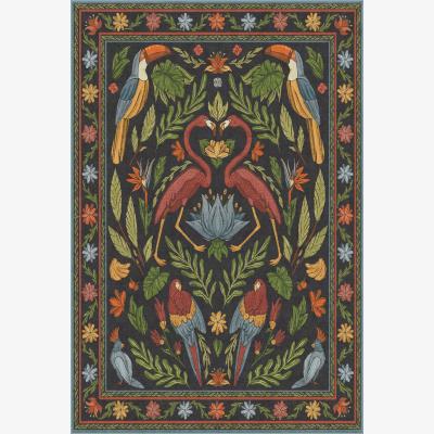 John Lewis Ruggable Iris Apfel Birds Of A Feather Rug, Multicolour