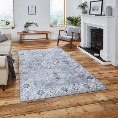 Knees Think Rugs Topaz G4705 Silver  -  120cm x 170cm Rug