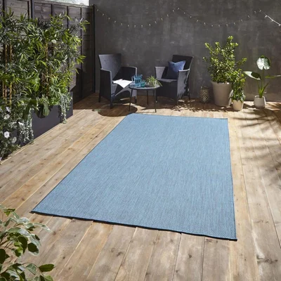 Knees Think Rugs POP! Outdoors Blue - 120 x 170 Rug