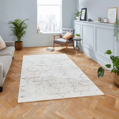 Knees Think Rugs Creation G2851 Beige/Silver - 120 x 170 Rug