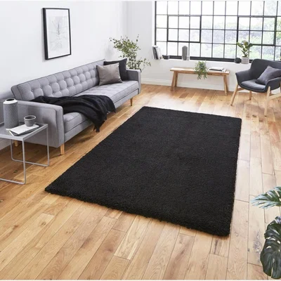 Knees Think Rugs Sierra 9000 Black - 080 x 150 Rug