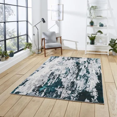 Knees Think Rugs Apollo GR580 Grey/Green - 120 x 170 Rug