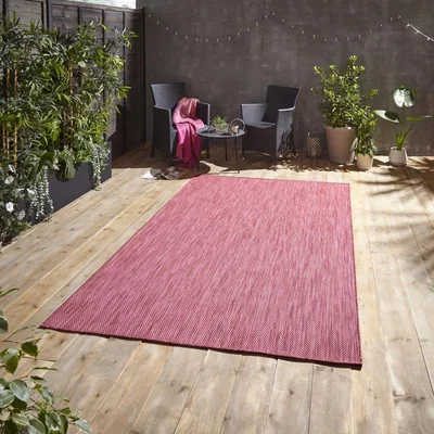 Knees Think Rugs POP! Outdoors Red  -  120cm x 170cm Rug