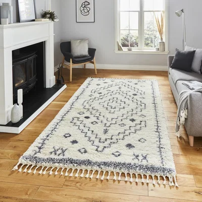 Knees Think Rugs Aspen 1537 Ivory/Grey - 080 x 150 Rug