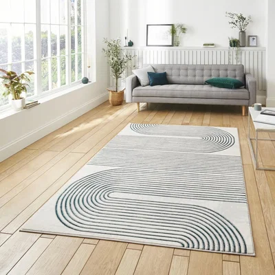 Knees Think Rugs Apollo 2683 Grey/Green - 120 x 170 Rug