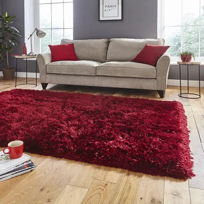 Knees Think Rugs Polar PL 95 Ruby  -  60cm x 120cm Rug