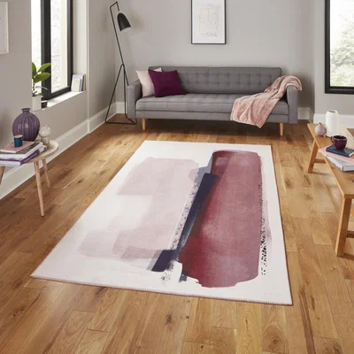 Knees Think Rugs Michelle Collins AB0151 Rose/Crimson  -  120cm x 170cm Rug